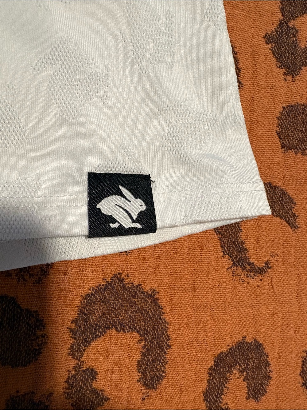 Rabbit White Racerback Running Tank Top - Picture 2 of 4